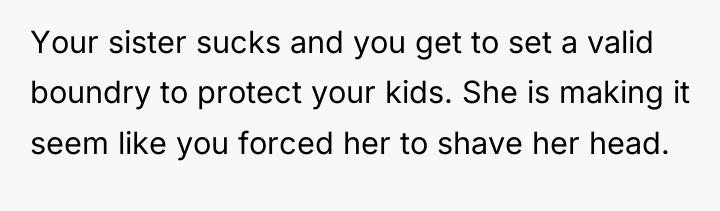 Your sister sucks and you get to set a valid...