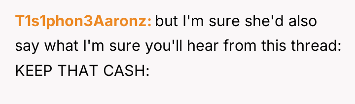 T1s1phon3Aaronz but I'm sure she'd also say what I'm sure...