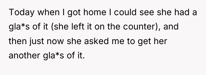Today when I got home I could see she had...