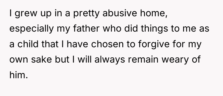 I grew up in a pretty abusive home, especially my...
