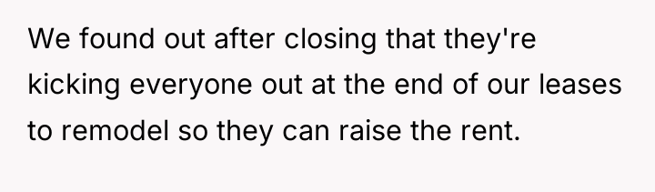We found out after closing that they're kicking everyone out...