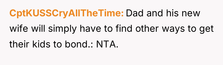 CptKUSSCryAllTheTime Dad and his new wife will simply have to...