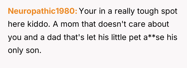Neuropathic1980 Your in a really tough spot here kiddo. A...