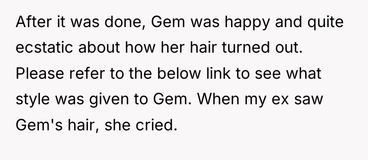After it was done, Gem was happy and quite ecstatic...