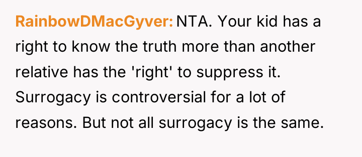RainbowDMacGyver NTA. Your kid has a right to know the...