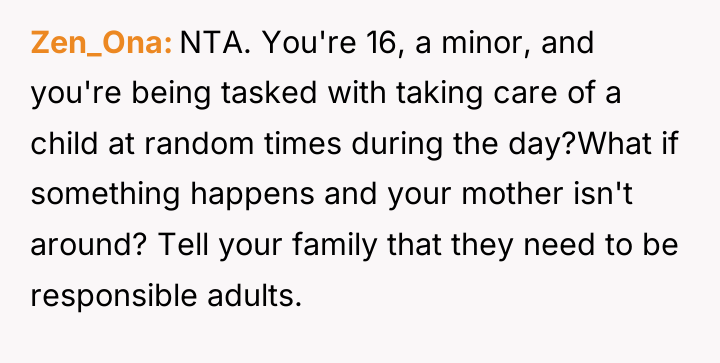 Zen_Ona NTA. You're 16, a minor, and you're being tasked...