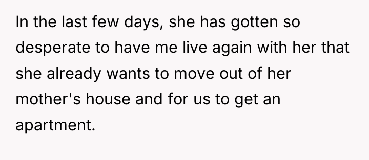 In the last few days, she has gotten so desperate...