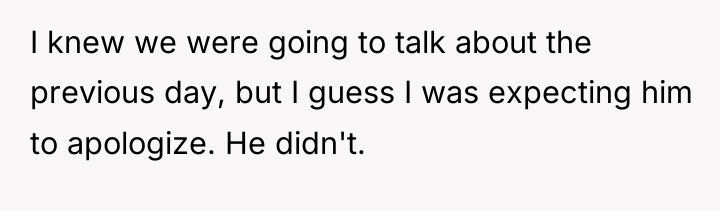 I knew we were going to talk about the previous...