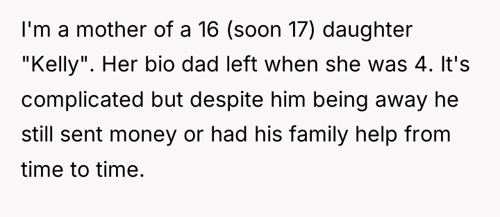 I'm a mother of a 16 (soon 17) daughter "Kelly"....