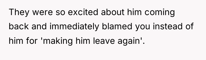 They were so excited about him coming back and immediately...