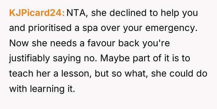 KJPicard24 NTA, she declined to help you and prioritised a...