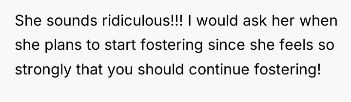 She sounds ridiculous!!! I would ask her when she plans...
