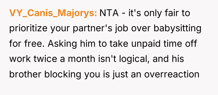 VY_Canis_Majorys NTA - it's only fair to prioritize your partner's...