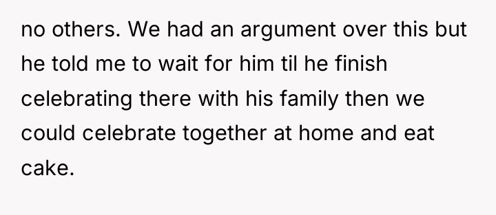no others. We had an argument over this but he...