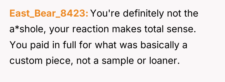 East_Bear_8423 You're definitely not the a*shole, your reaction makes total...
