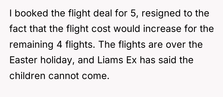 I booked the flight deal for 5, resigned to the...