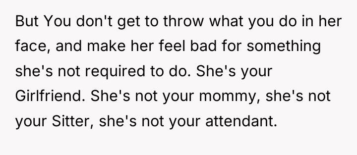 But You don't get to throw what you do in...