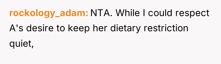 rockology_adam NTA. While I could respect A's desire to keep...