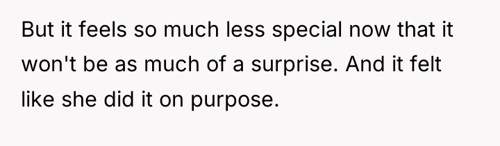 But it feels so much less special now that it...