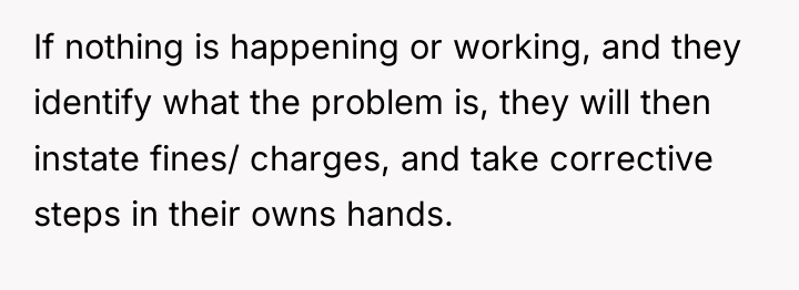 If nothing is happening or working, and they identify what...