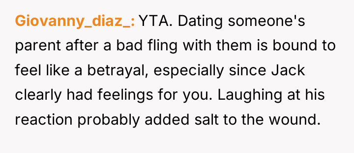 Giovanny_diaz_ YTA. Dating someone's parent after a bad fling with...