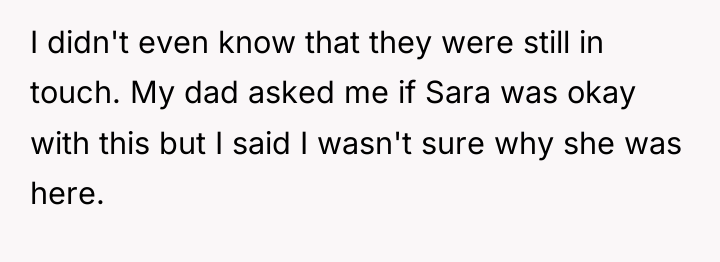 I didn't even know that they were still in touch....