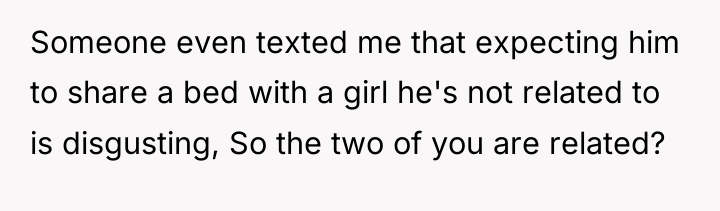 Someone even texted me that expecting him to share a...