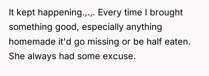 It kept happening.,.,. Every time I brought something good, especially...