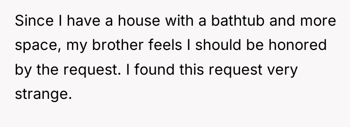 Since I have a house with a bathtub and more...