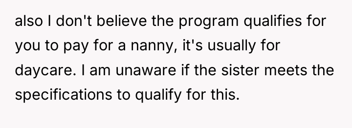 also I don't believe the program qualifies for you to...