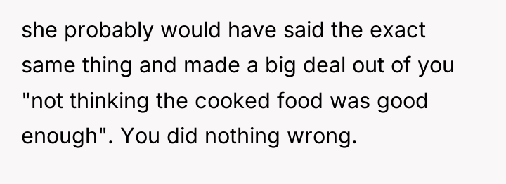 she probably would have said the exact same thing and...