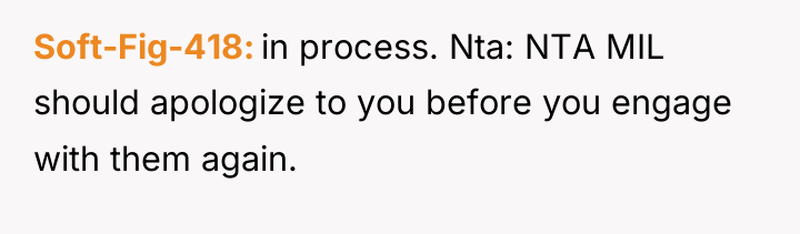 Soft-Fig-418 in process. Nta: NTA MIL should apologize to you...