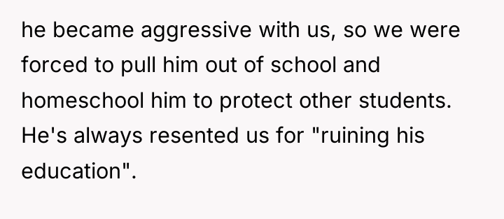 he became aggressive with us, so we were forced to...