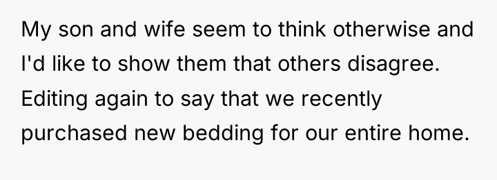 My son and wife seem to think otherwise and I'd...