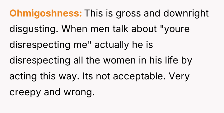 Ohmigoshness This is gross and downright disgusting. When men talk...