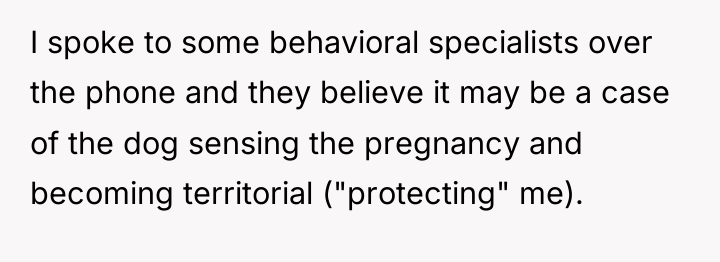 I spoke to some behavioral specialists over the phone and...