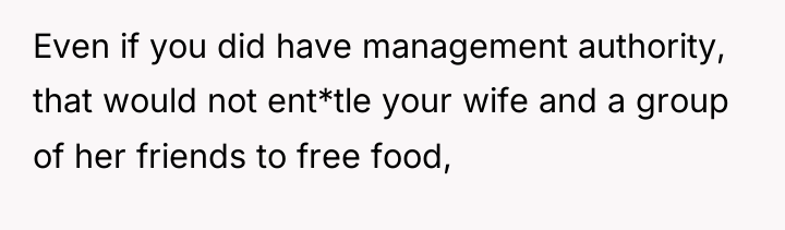 Even if you did have management authority, that would not...