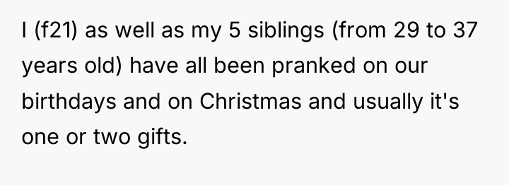 I (f21) as well as my 5 siblings (from 29...