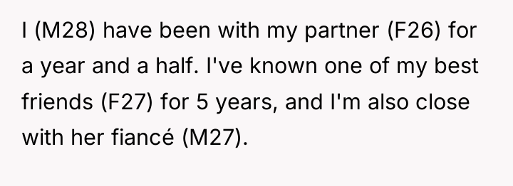 I (M28) have been with my partner (F26) for a...
