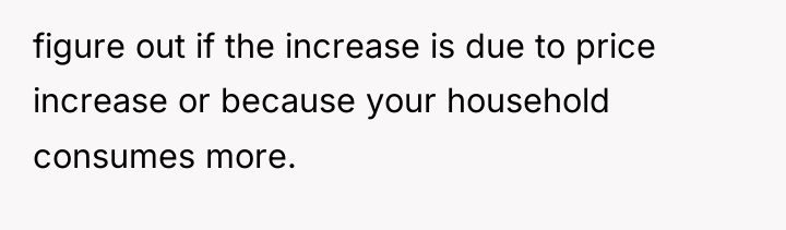 figure out if the increase is due to price increase...