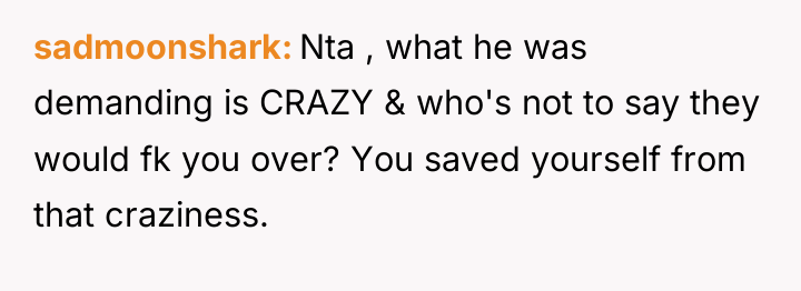 sadmoonshark Nta , what he was demanding is CRAZY &...