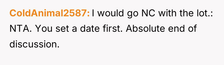 ColdAnimal2587 I would go NC with the lot.: NTA. You...