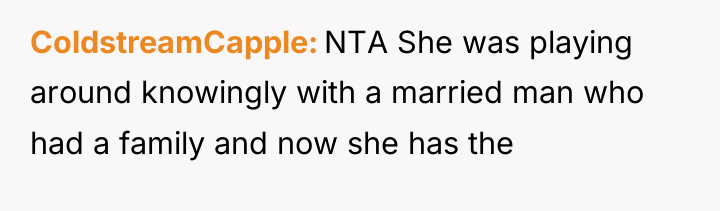 ColdstreamCapple NTA She was playing around knowingly with a married...