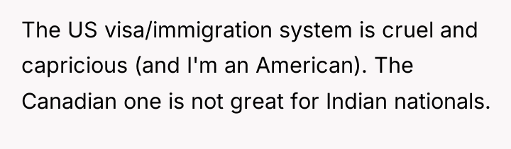 The US visa/immigration system is cruel and capricious (and I'm...
