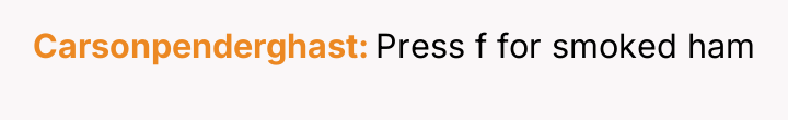 Carsonpenderghast Press f for smoked ham