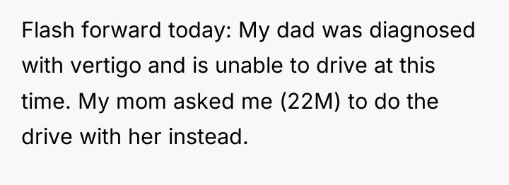 Flash forward today: My dad was diagnosed with vertigo and...