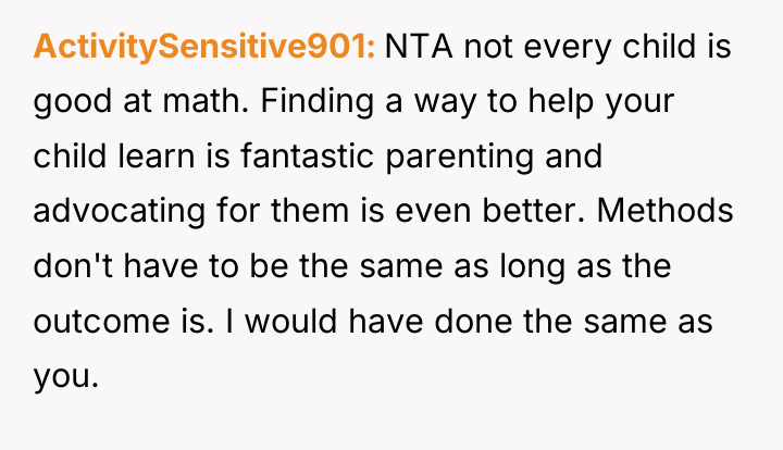 ActivitySensitive901 NTA not every child is good at math. Finding...