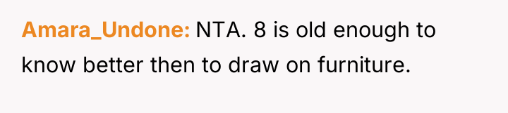 Amara_Undone NTA. 8 is old enough to know better then...