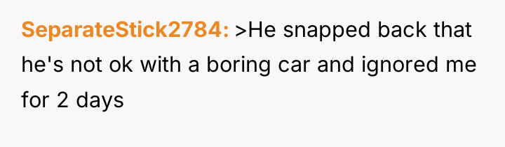 SeparateStick2784 >He snapped back that he's not ok with a...