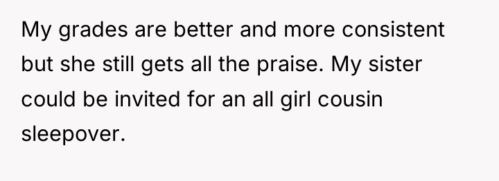 My grades are better and more consistent but she still...